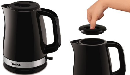 Пластиковый электрочайник Tefal KO 150F Delfini Plus входящий в рейтинг